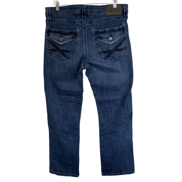 TK Axel Hartford Coxx Slim Boot Flap Pocket Jeans Men's 34x32 (actual 35x32) - Picture 1 of 16